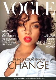 120122 Vogue magazine customizable template A4