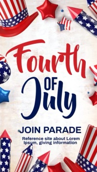4th of july Instagram-Story template