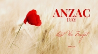 Anzac Day Facebook Cover Template Digitale Vertoning (16:9)