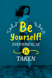 Be Yourself - Pinterest Graphic template