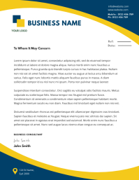 BUSINESS letterhead TEMPLATE Flyer (US Letter)