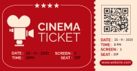 cinema ticket template design Facebook 共享图片