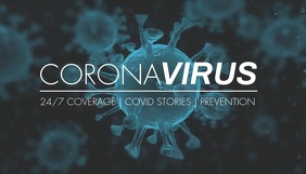 Coronavirus Covid19 blog header video cover template