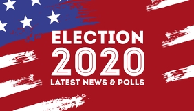 Elections 2020 blog header us president color template