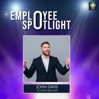 Employee Spotlight Instagram Post template