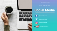 Follow Us on Social media Digitale Vertoning (16:9) template