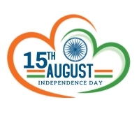 Indian Independence Day design Persegi Panjang Besar template