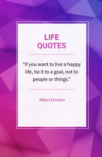 Life quotes Tabloid template