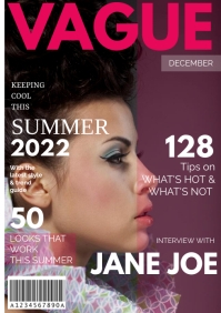 magazine cover A4 template