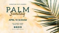 Palm Sunday Service Church Flyer Blog Header template