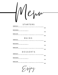 Restaurant Flyer (US Letter) template