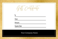 gift certificate Label template