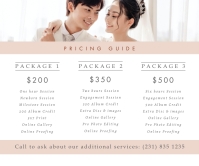 Wedding Planning Packages Price List Large Rectangle template