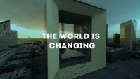 World Changing dramatic logo intro opening Blog Header template
