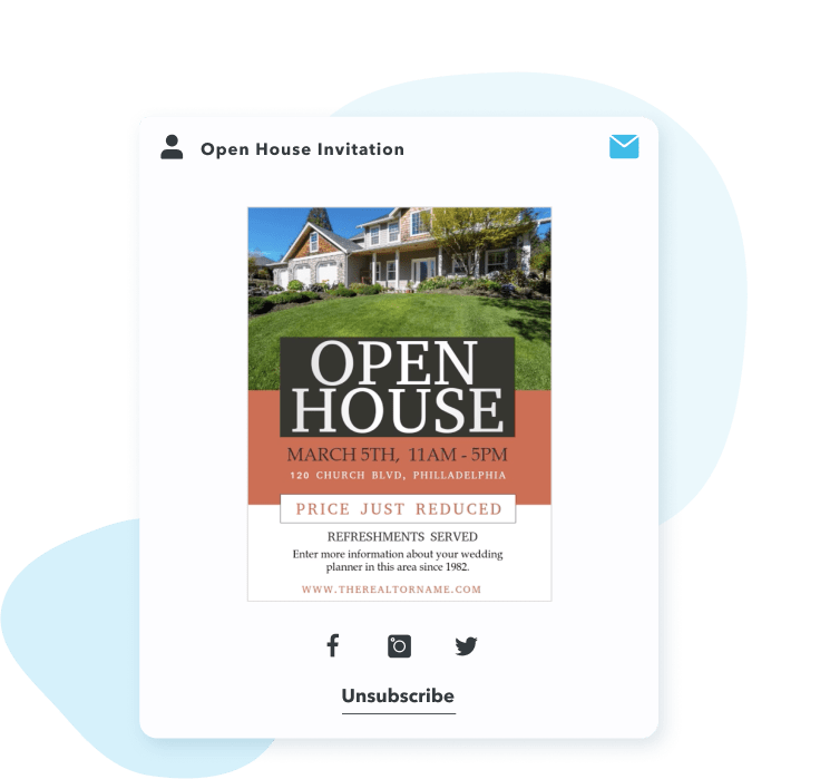 Send real estate email campaigns
