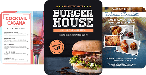 Restaurant templates