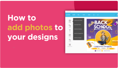 How to add photos to your designs